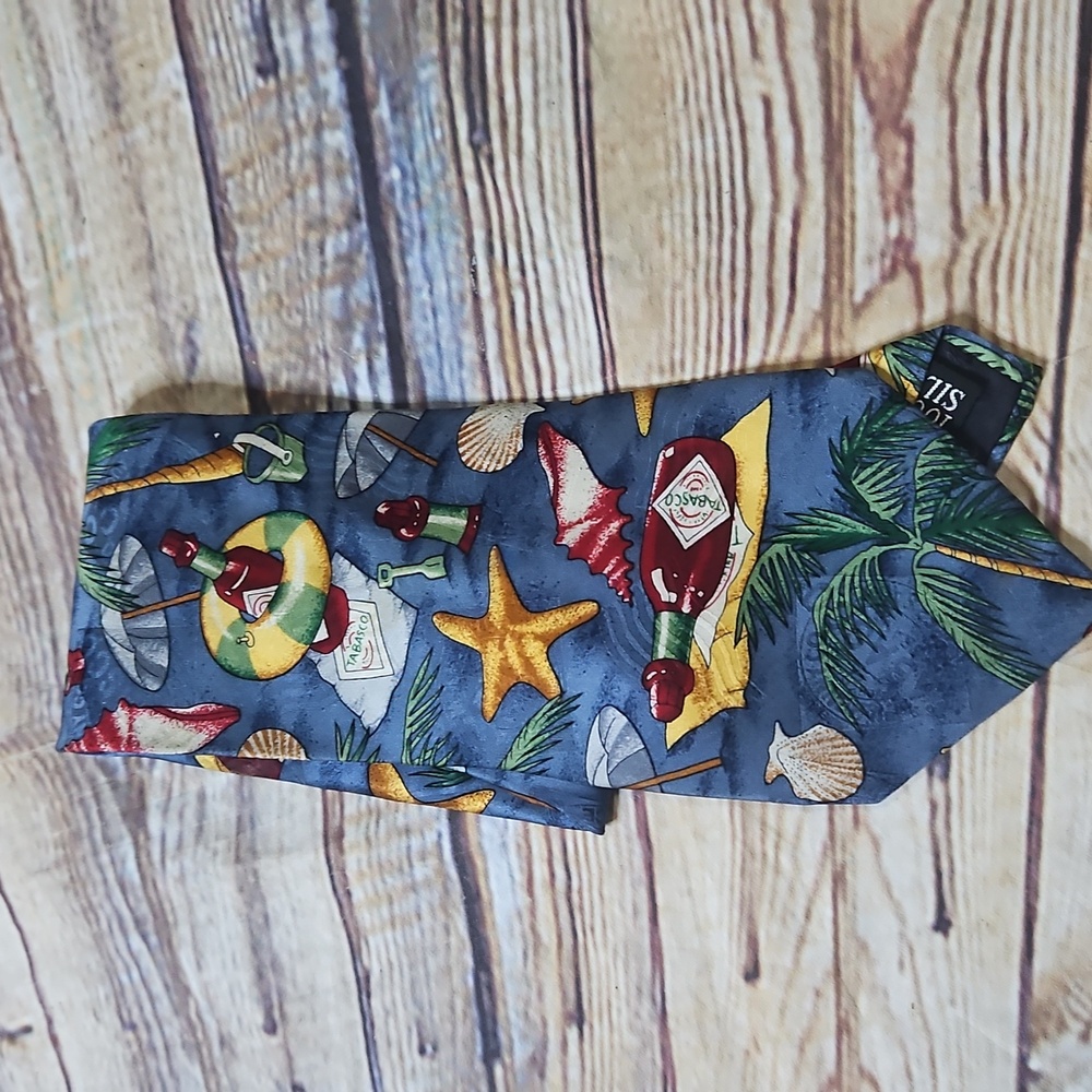 Tabasco Sea Shell Mens Tie Silk